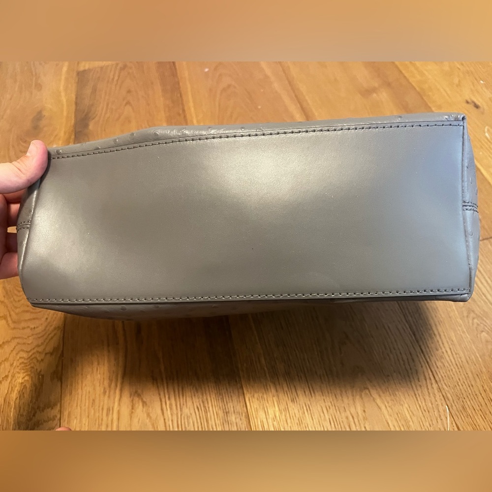 Kate Spade Gray Pebble Cow Leather Shoulder Bag - Picture 4 of 6